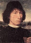 Hans Memling Portrait of a Man with a Roman Coin oil painting artist